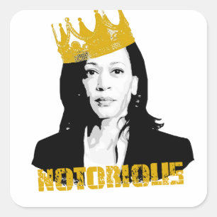 Notorious Kamala Harris Quadratischer Aufkleber