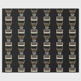 Notorious One 1st Birthday Black Geschenkpapier