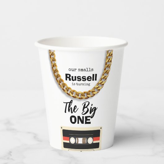 Notorious One 1st Birthday Pappbecher (Vorderseite)