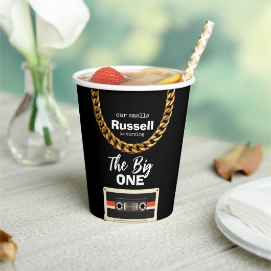 Notorious One 1st Birthday Pappbecher (In Situ)