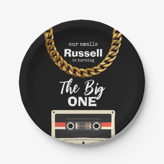 Notorious One 1st Birthday Pappteller (Vorderseite)