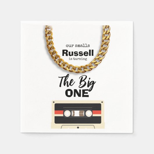 Notorious One 1st Birthday Serviette (Vorderseite)