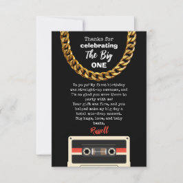 Notorious One 1st Birthday Thank You card Dankeskarte