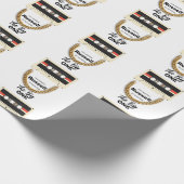 Notorious One 1st Birthday White Geschenkpapier (Ecke)