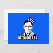 Notorious R.B.G. Postkarte (Vorne/Hinten)