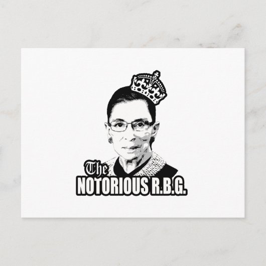 Notorious R.B.G. Postkarte (Vorderseite)