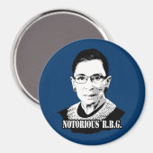 Notorious R.B.G. - Ruth Bader Ginsburg Magnet (Vorderseite/Rückseite)