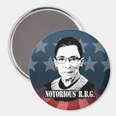 Notorious R.B.G. - Ruth Bader Ginsburg Magnet (Vorderseite/Rückseite)
