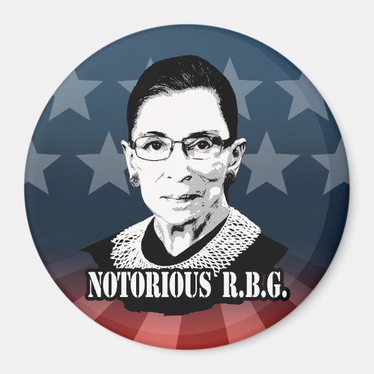Notorious R.B.G. - Ruth Bader Ginsburg Magnet (Vorne)