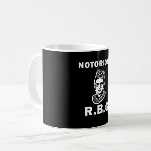 Notorious RBG Kaffeetasse (Vorderseite Links)