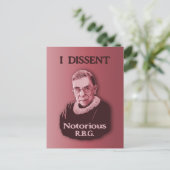Notorious RBG -p Postkarte (Stehend Vorderseite)