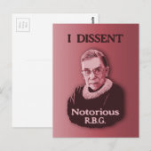 Notorious RBG -p Postkarte (Vorne/Hinten)
