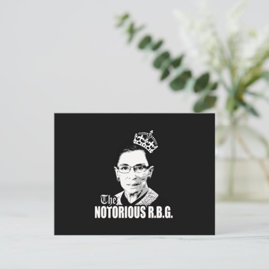 Notorious RBG Postkarte (Stehend Vorderseite)