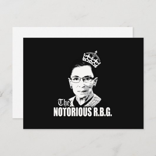 Notorious RBG Postkarte (Vorne/Hinten)