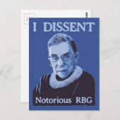 Notorious RBG Postkarte (Vorne/Hinten)