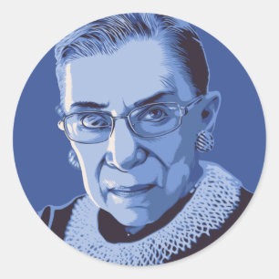Notorious RBG Runder Aufkleber