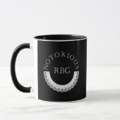 Notorious RBG Ruth Bader Ginsburg Lace Collar Tasse (Links)