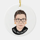 Notorious RBG - Wenn es neun gibt Keramik Ornament (Vorne)