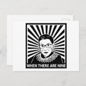 Notorious RBG - Wenn es neun gibt Postkarte (Vorne/Hinten)
