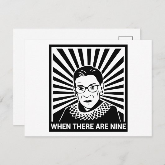 Notorious RBG - Wenn es neun gibt Postkarte (Vorne/Hinten)