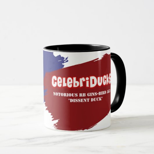 Notorische RB Gins-Bird-Oberster Gerichtshof Rubbe Tasse (VorderseiteRechts)