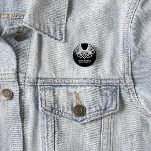 Notorische RBG Collar Memorial Button