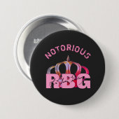 Notorische RBG-Signature-Monogramm Button (Vorne & Hinten)