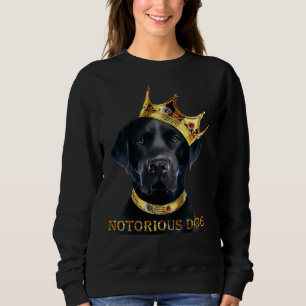 Notorischer Hund schwarz Labrador Retriever Sweatshirt