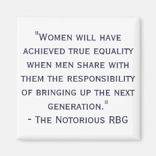 Notorischer RBG Zitat-Magnet Magnet
