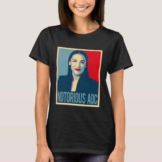 Notorisches AOC Alexandria Ocasio Cortez T-Shirt (Vorderseite)