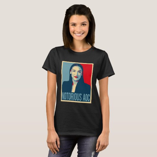 Notorisches AOC Alexandria Ocasio Cortez T-Shirt (Vorne ganz)