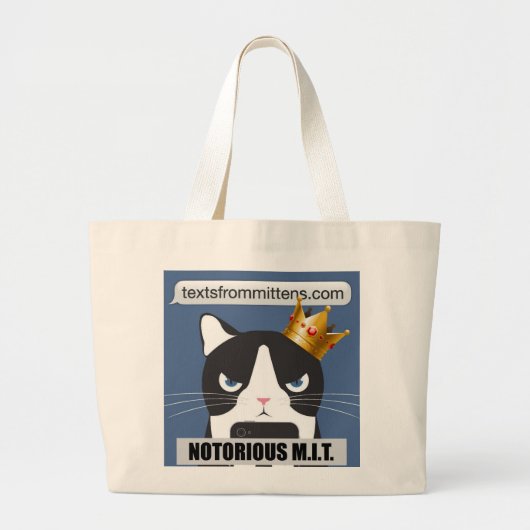 Notorisches M.I.T. Jumbo Tote Stoffbeutel (Vorne)