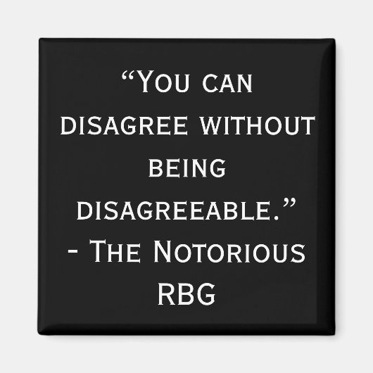 Notorisches RBG-Discountmagnet Magnet (Vorne)