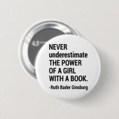 Notorisches RBG-Geschenk, Ruth Bader Ginsburg Zita Button (Vorne & Hinten)