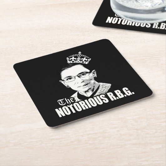 Notorisches RBG Rechteckiger Pappuntersetzer (angewinkelt)