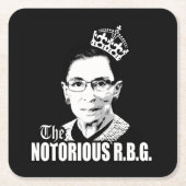 Notorisches RBG Rechteckiger Pappuntersetzer (Vorderseite)