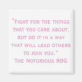 Notorisches RBG Zitat Magnet (Vorne)