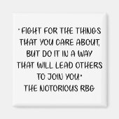 Notorisches RBG-Zitat Magnet (Vorne)