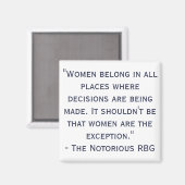 Notorisches RBG Zitat Magnet (Vorderseite/Rückseite)