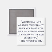 Notorisches RBG Zitat Magnet (Vorderseite/Rückseite)
