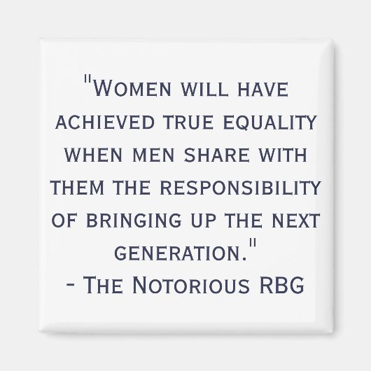 Notorisches RBG Zitat Magnet (Vorne)