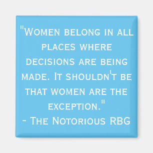 Notorisches RBG Zitat Magnet