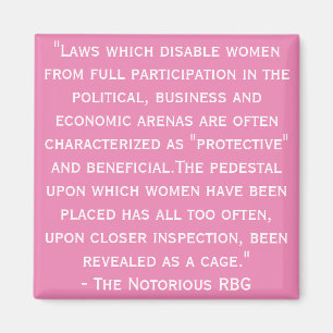 Notorisches RBG Zitat Magnet