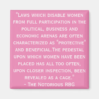 Notorisches RBG Zitat Magnet