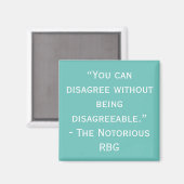 Notorisches Zitat-Magnet für RBG-Meinungsverschied Magnet (Vorderseite/Rückseite)