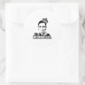 Notorous R.B.G. Runder Aufkleber (Tasche)