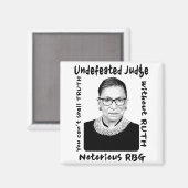 Notorous RBG Unbesiegter Richter Magnet (Vorderseite/Rückseite)