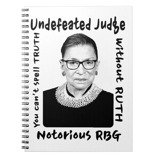 Notorous RBG Unbesiegter Richter Notizblock (Vorderseite)