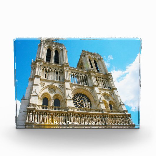 Notre Dame (1163-2019) Fotoblock (Vorderseite)