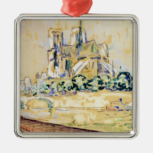 Notre Dame, 1885 Silbernes Ornament (Vorne)